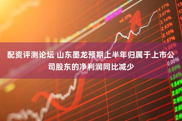 配资评测论坛 山东墨龙预期上半年归属于上市公司股东的净利润同比减少